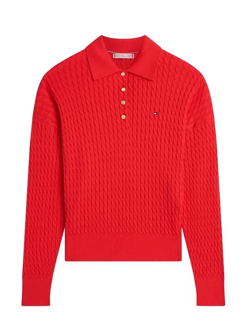 Tommy Hilfiger | Co Cable Fine Gg Rlxd Polo Swt | XS