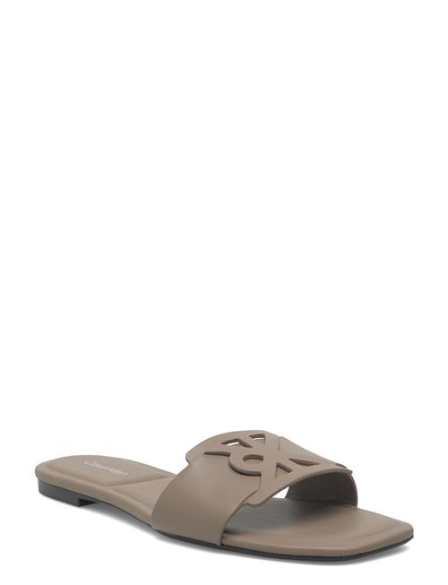 Calvin Klein | Square Flat Sandal Emblem | 36