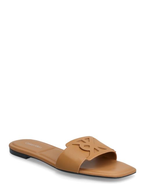 Calvin Klein | Square Flat Sandal Emblem | 38