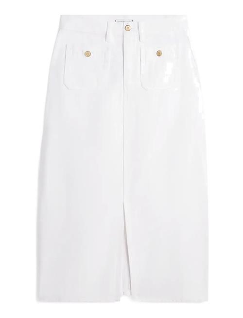 Tommy Hilfiger | Dnm White Midi Straight Skirt Hw | 36