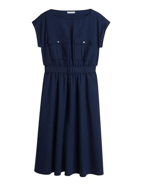 Tommy Hilfiger | Wool Blend Belted Dress | 34