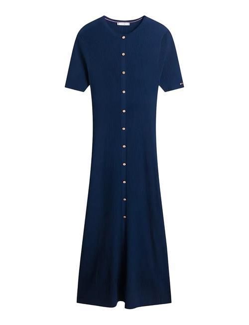 Tommy Hilfiger | Rayon Rib F&F Midi Dress | R/XS
