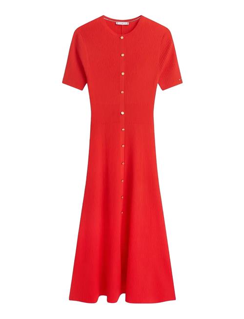 Tommy Hilfiger | Rayon Rib F&F Midi Dress | R/S