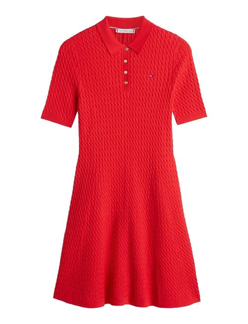 Tommy Hilfiger | Co Cable Fine Gg S/S Polo Dress | XS