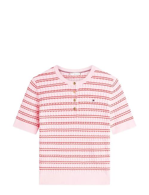 Tommy Hilfiger | Co Cable Fine Gg Ss Henley | XS