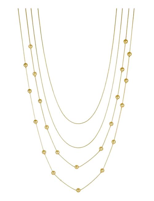 Bud to rose | Bead Layer Necklace Gold | ONE SIZE