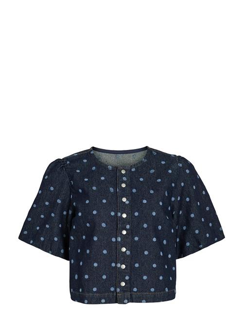 Vila | Vipal 2/4 Dot Denim Top | 34