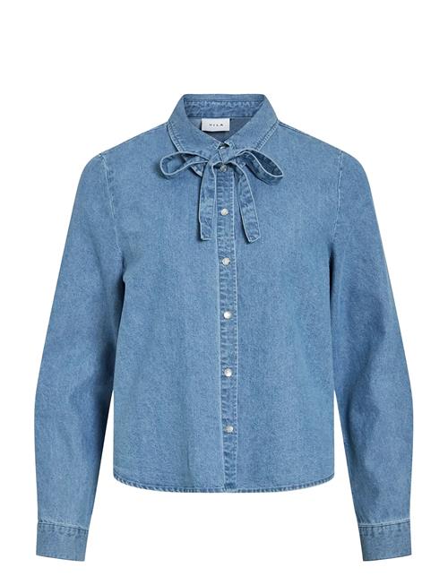 Vila | Viconga L/S Bow Denim Shirt | 34