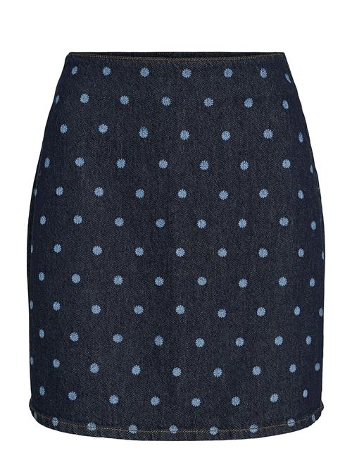 Vila | Vipal Hw Dot Short Denim Skirt | 40