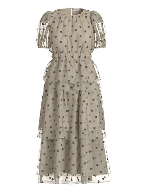 Vila | Vivane S/S O-Neck Midi Dress/Dc/Ka | 42