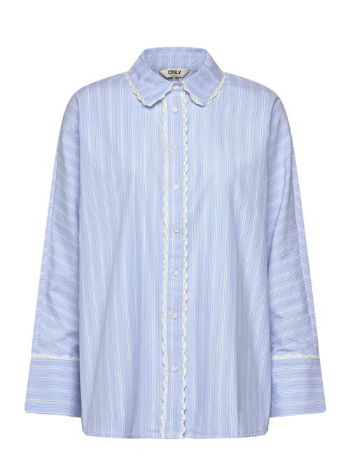 ONLY | Onlosiris Ls Striped Lace Shirt Wvn | XS