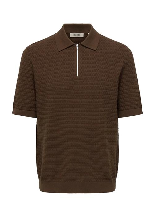 ONLY & SONS | Onsmenu Reg Ss Structure Polo Knit | M