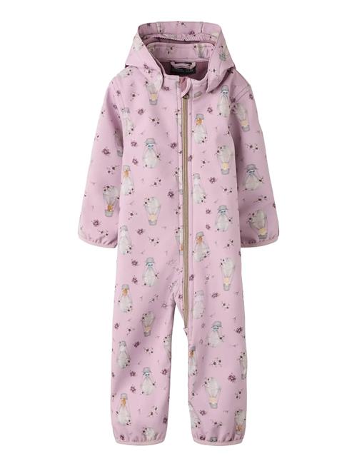 name it | Nbfalfa08 Softshell Suit Aop Fo | 62-68