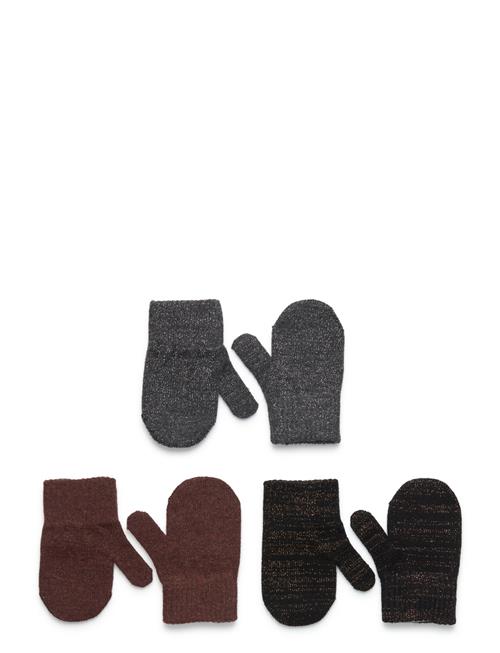 mikk-line | Magic Mittens 3 Pack W. Lurex | 0-2Y