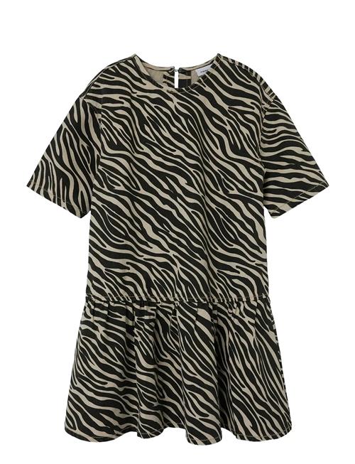 name it | Nkfzebra Twill Ss Dress 4003-Td D | 140