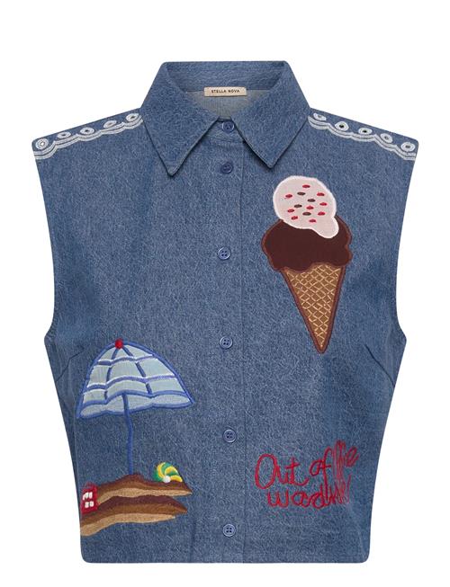 Stella Nova | Out Of Office Embroidered Top | 40