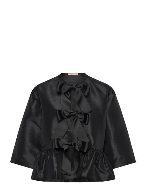 Stella Nova | Crispy Peplum Bow Blouse | 34