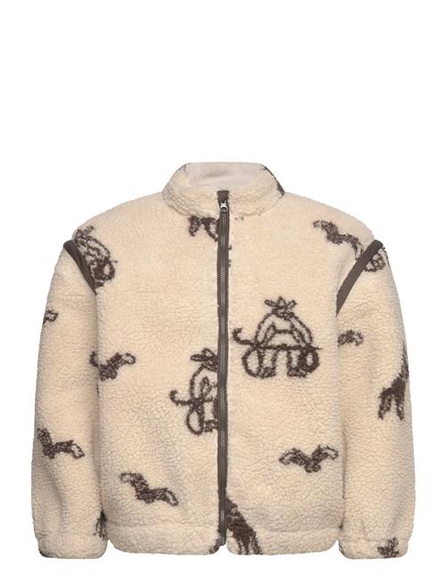 Copenhagen Colors | Printed Teddy Jacket W. Removable Sleeves | 110