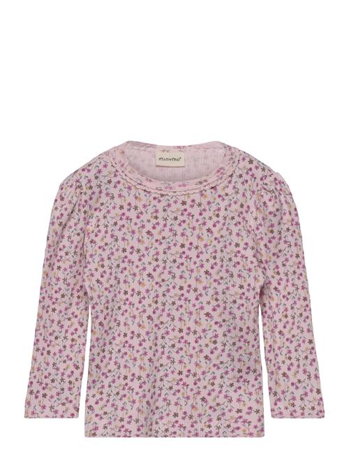 Minymo | T-Shirt Ls Aop Rib | 62