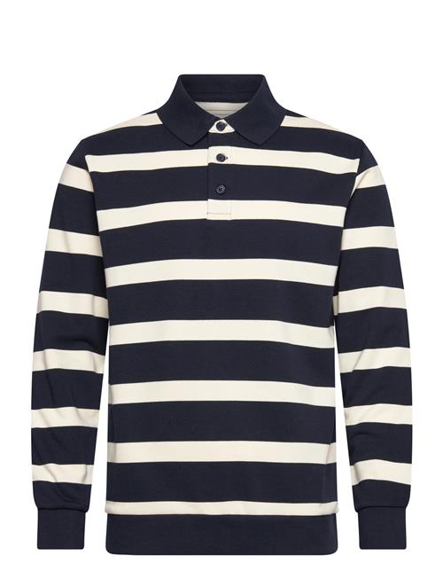Lindbergh | Striped Polo Sweatshirt L/S | XL