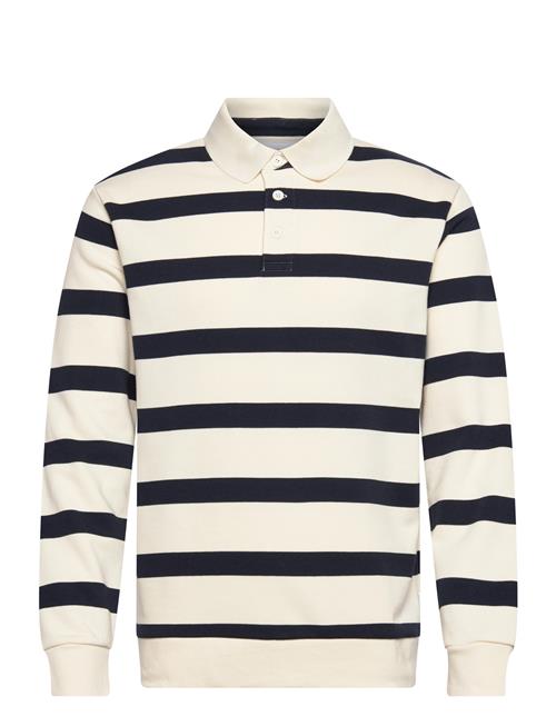 Lindbergh | Striped Polo Sweatshirt L/S | XXL