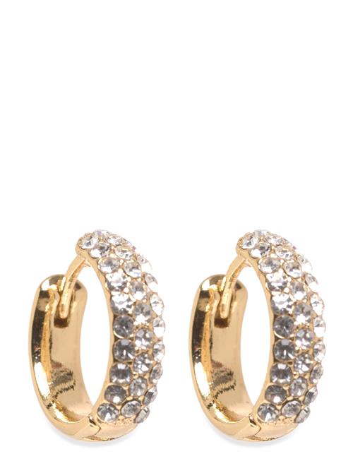 Pilgrim | Shea Crystal Hoop Earrings Gold-Plated | ONE SIZE