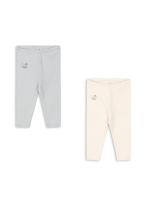 Fanga Fontana Perla 2-pak Bukser Buttercream Pearl Blue  Buttercream Pearl Blue 18 months  Hvid  18 måneder  unisex