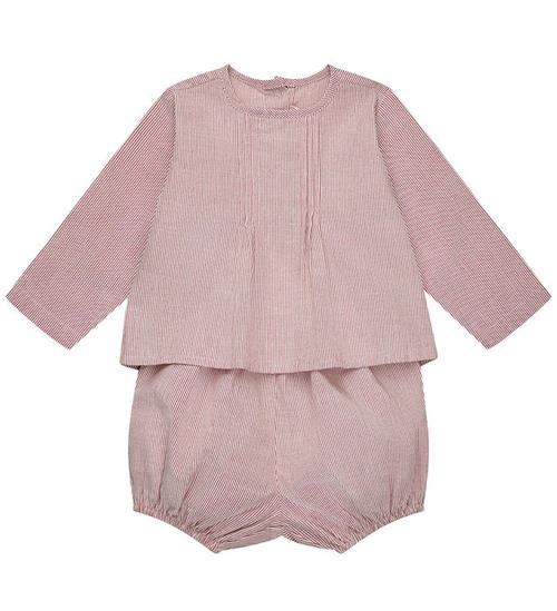 Lalaby Shortssæt - Wanda - Berry Stripe