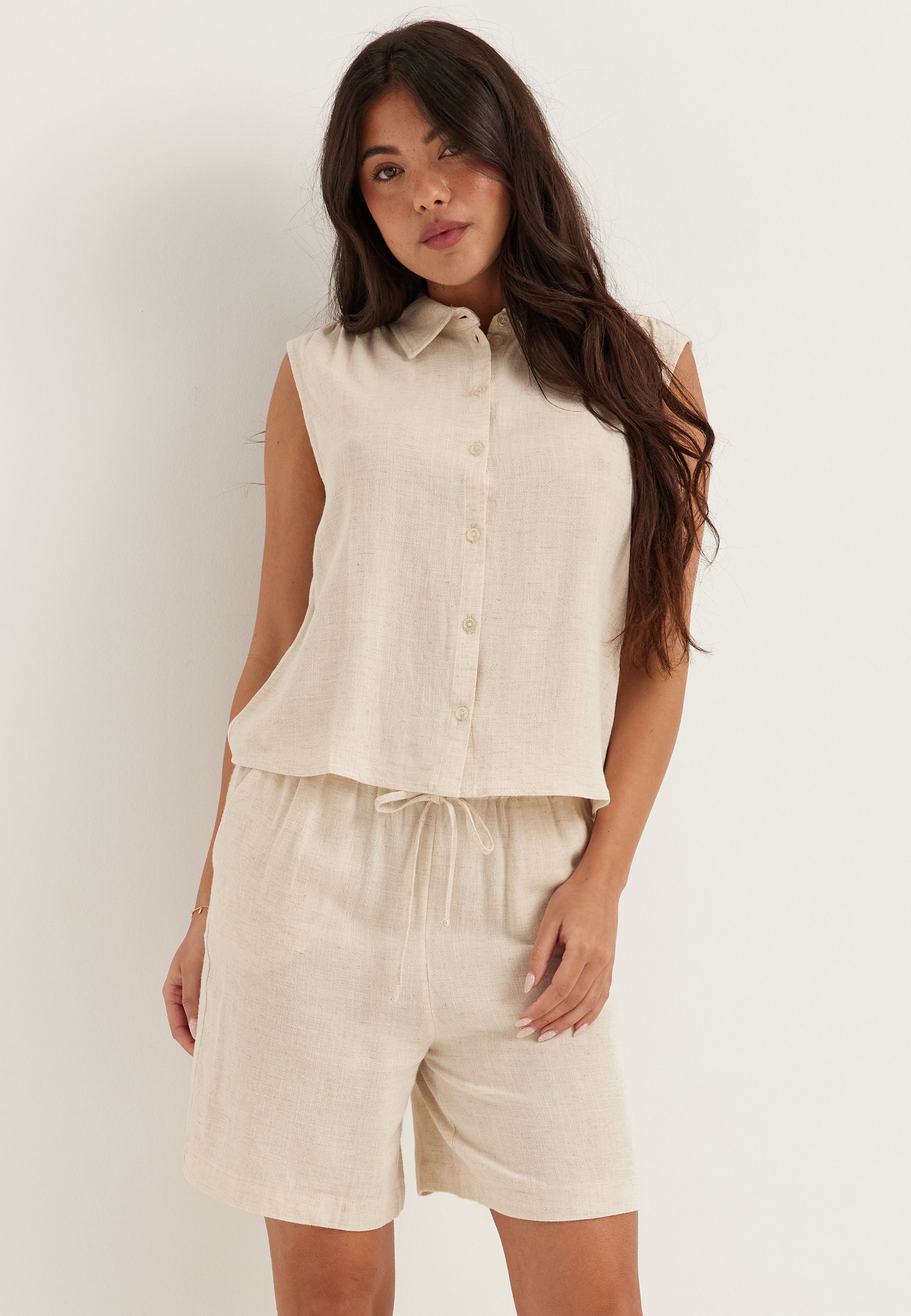 ONLY Onlsiesta S/L LINEN BL SHIRT
