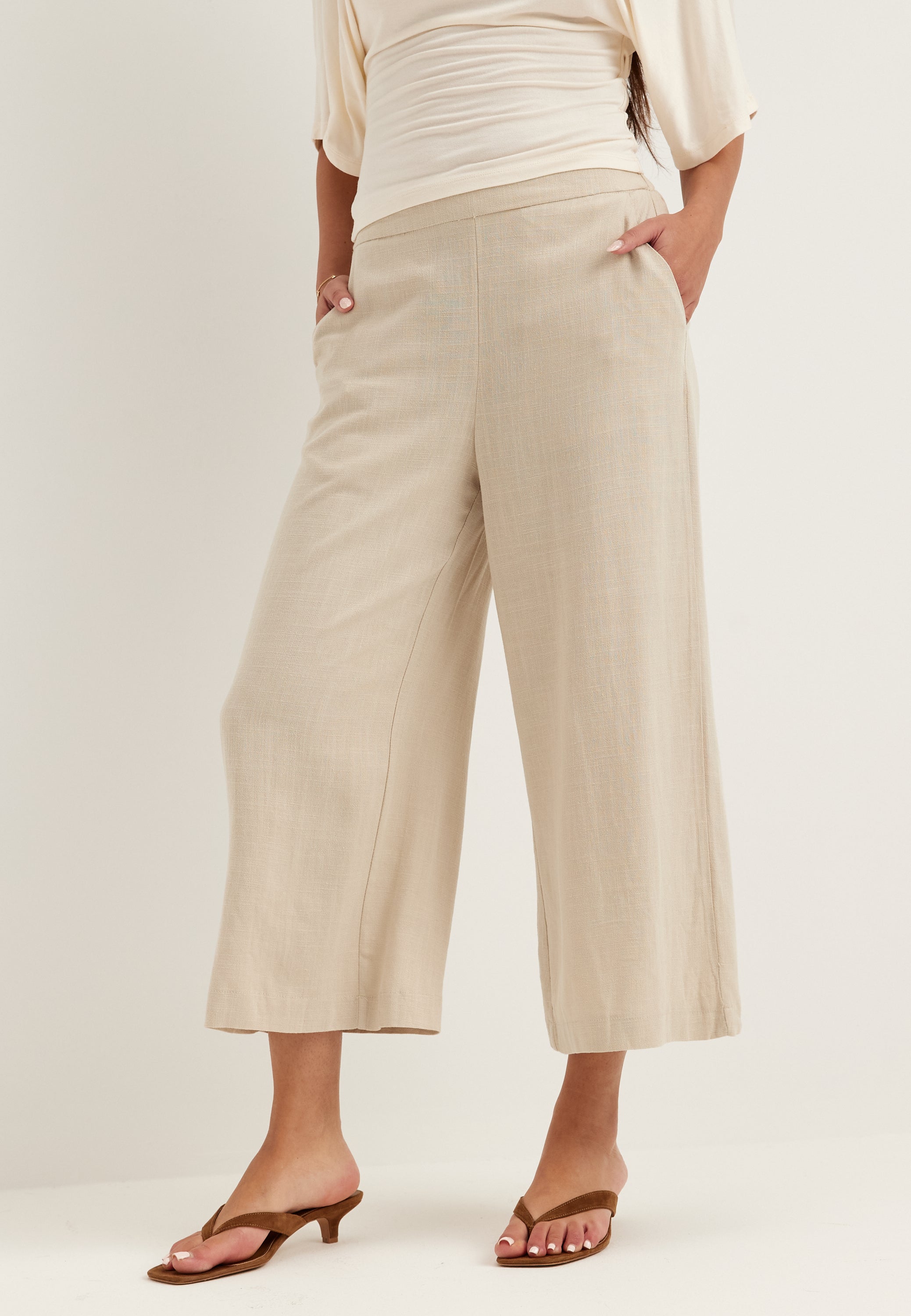 Pieces Pcvinsty Hw Culotte Pants