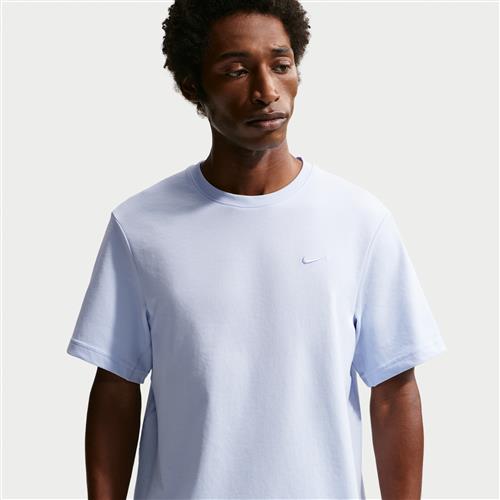 Alsidig Nike Primary Dri-FIT-overdel med korte ærmer til mænd - blå