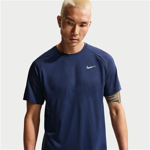 Kortærmet Nike Stride Dri-FIT ADV-løbetop til mænd - blå