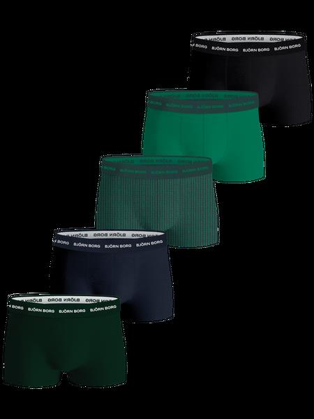 Björn Borg Cotton Stretch Trunks 5-pack Sort, M