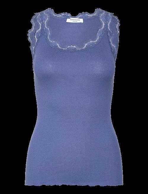 Rosemunde | Rwbabette Silk Sl U-Neck Long Lace | S