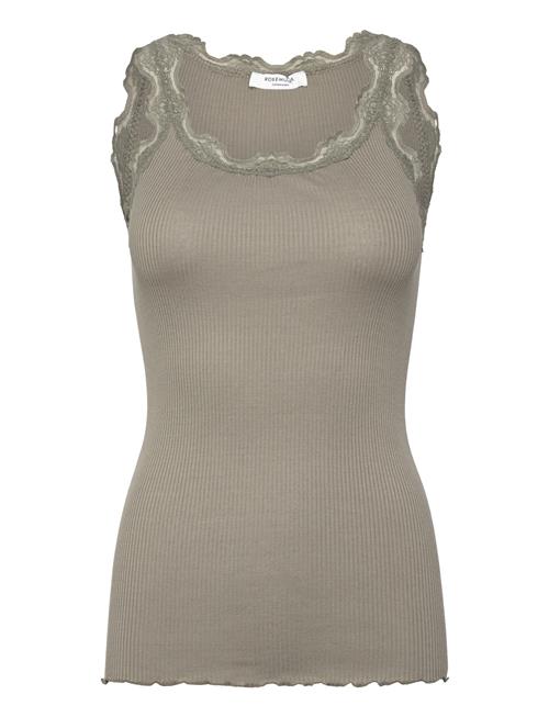 Rosemunde | Rwbabette Silk Sl U-Neck Long Lace | M