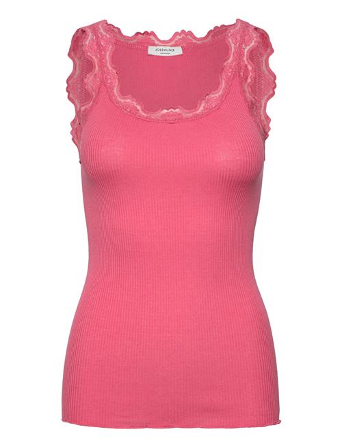 Rosemunde | Rwbabette Silk Sl U-Neck Long Lace Top | XS