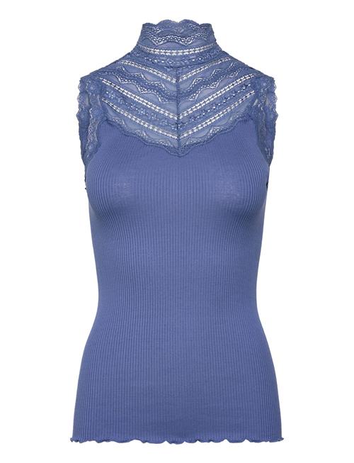 Rosemunde | Silk Top W/ Lace | M