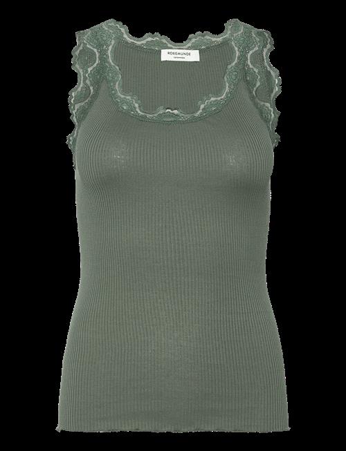 Rosemunde | Silk Top Regular W/Vintage Lace | XS