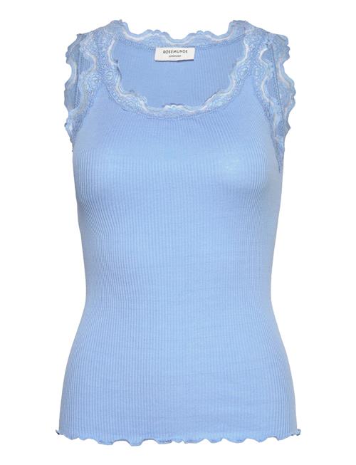 Rosemunde | Rwbabette Silk Sl U-Neck Lace Top | XL