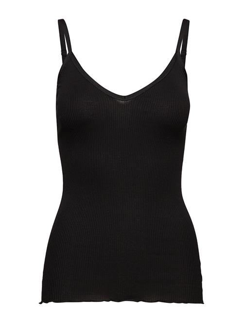 Rosemunde | Rwbelle Silk Sl V-Neck Elastic Top | XS