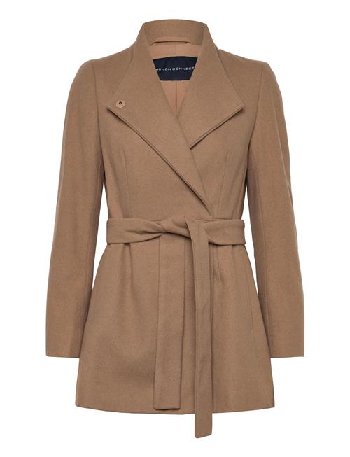 French Connection | Platform Felt Crossover Coat | 38