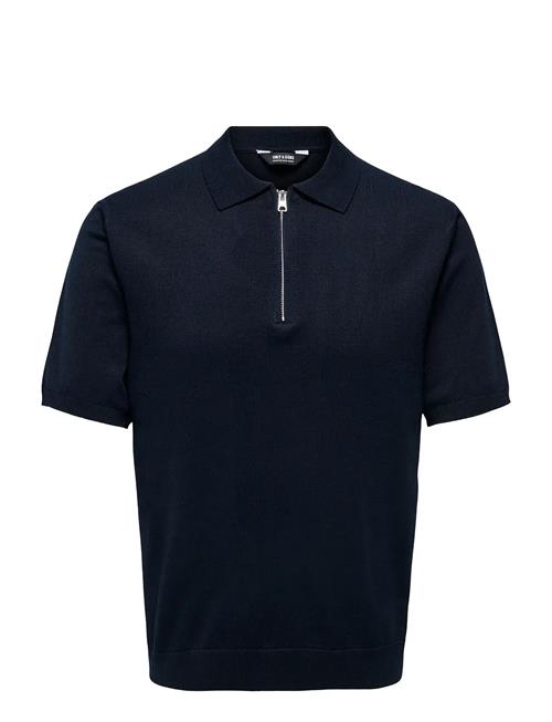 ONLY & SONS | Onswyler Life Reg 14 Ss Zip Polo Knit | XL