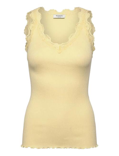 Rosemunde | Rwbeatha Silk Sl V-Neck Lace Top | XS