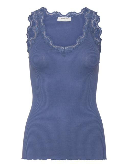 Rosemunde | Rwbeatha Silk Sl V-Neck Lace Top | L