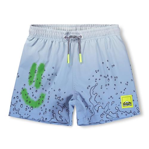 Molo Niko Board Shorts Happy Splash  Happy Splash 98/104 cm  Blå  98/104 cm  mand