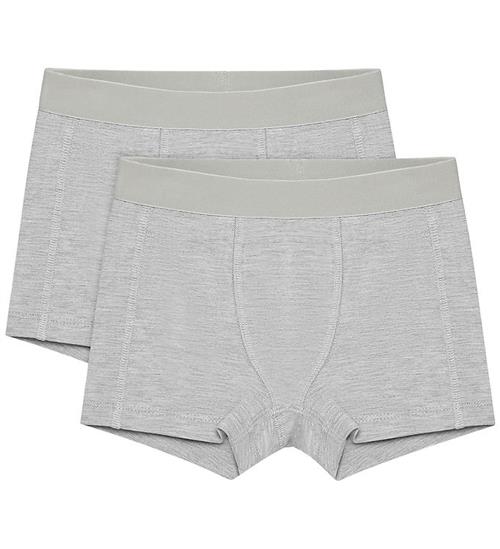 Minymo Boxershorts - 2-pak - Viskose - Grey Melange