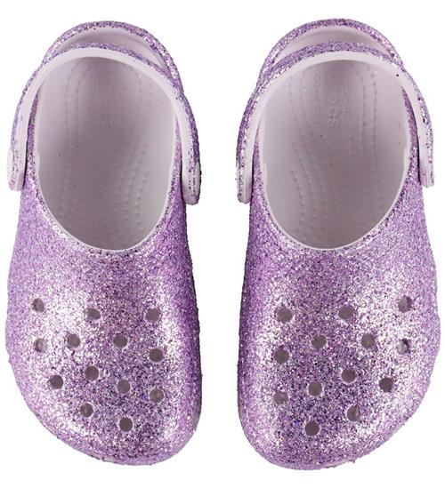 Crocs Sandaler - Classic Chunky Glitter - Grape Ice