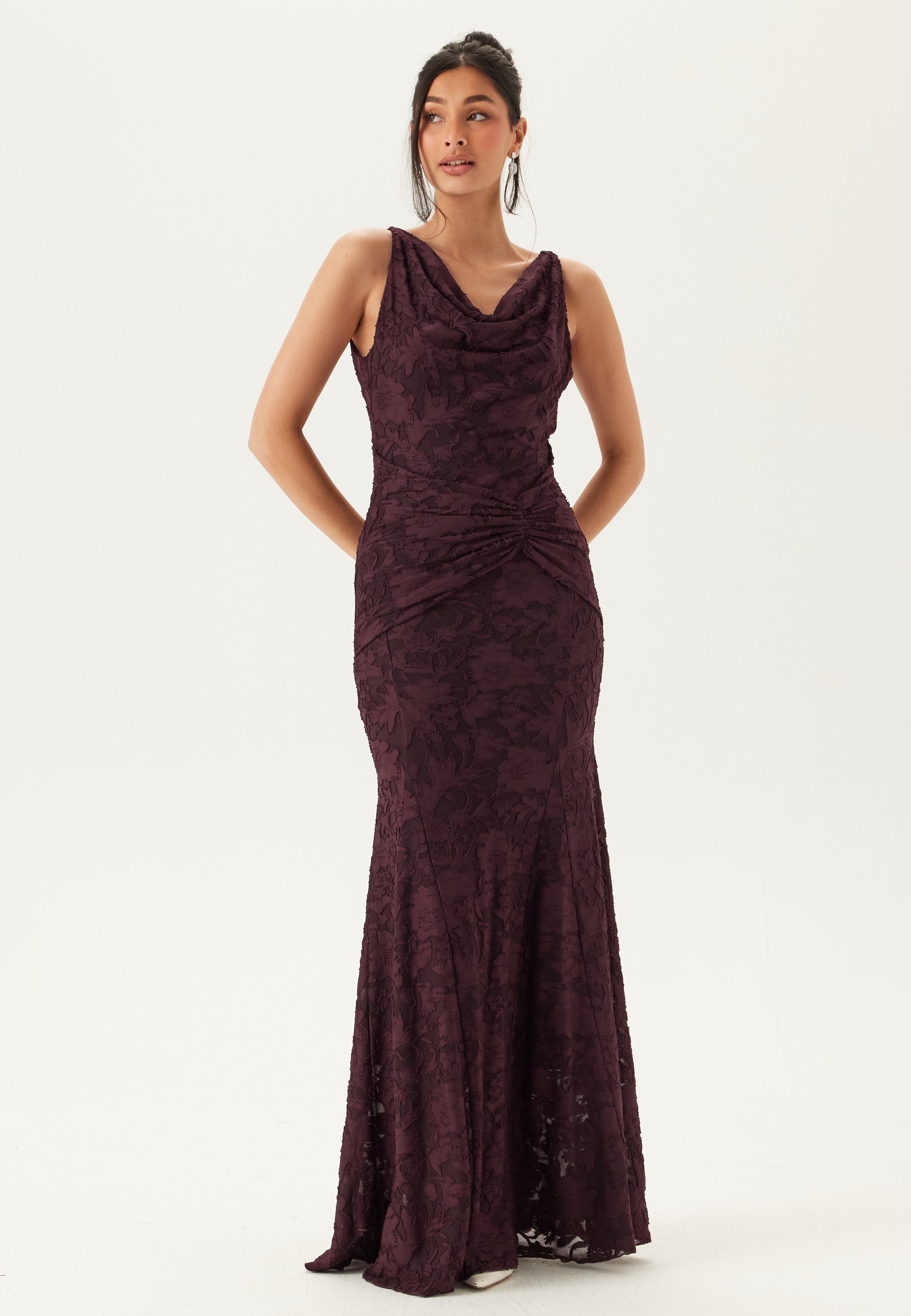 Bubbleroom Occasion Deep Waterfall Mermaid Gown