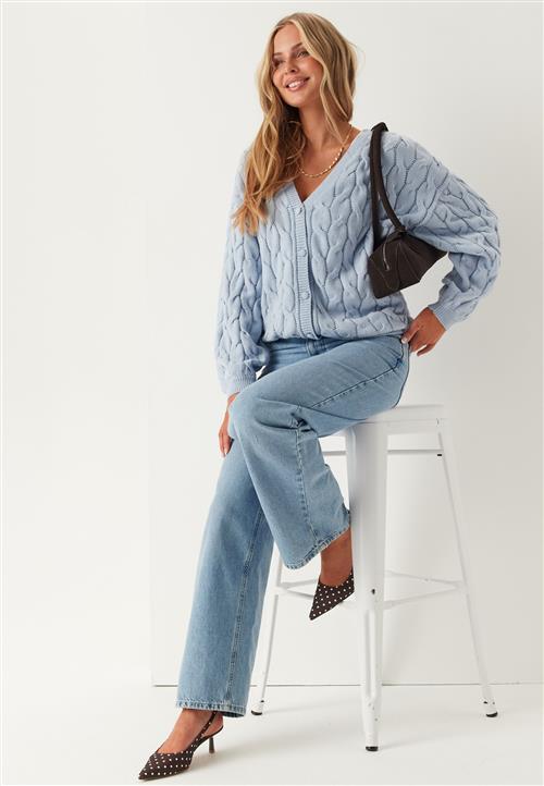 BUBBLEROOM Cable Knit Cardigan