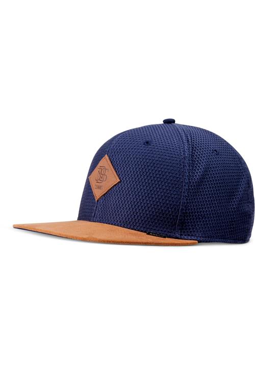 DJINNS Hætte 'Honey Knit'  navy / cognac